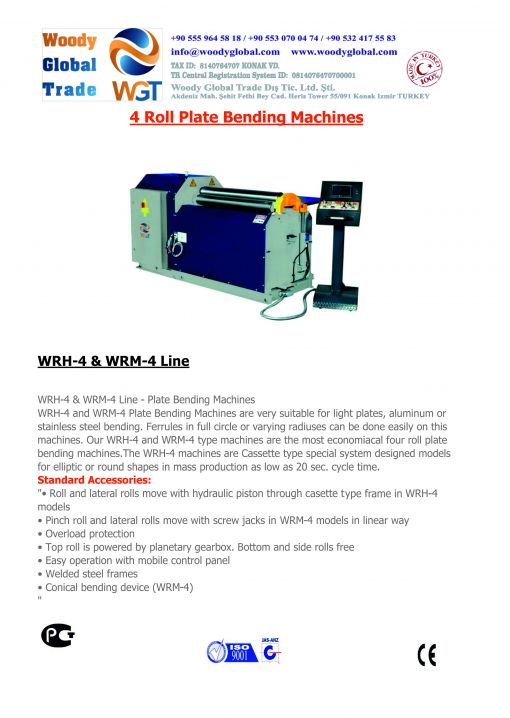 Four Roll Plate Bending Machine