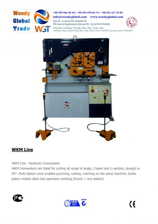 Hydraulic Ironworkers and Punching  Machine WKM Line