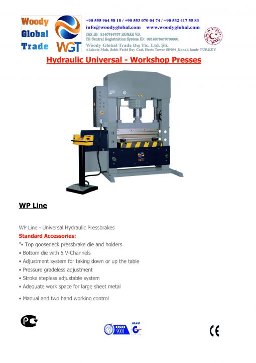 HydraulicUniversal Workshop Presses WP Line