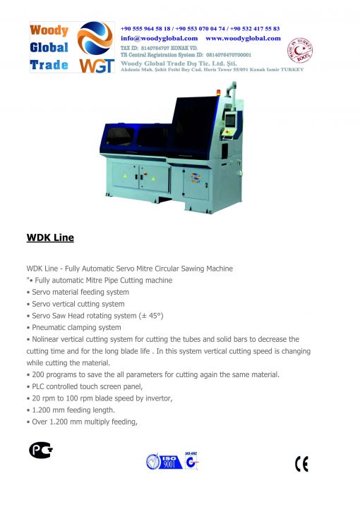 Circular Sawing Machine Fullyi Automatic-Servo-Mitre WDK Line